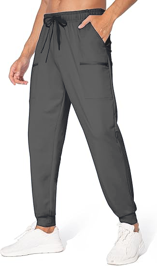 Unisex Plain Cotton Joggers gray