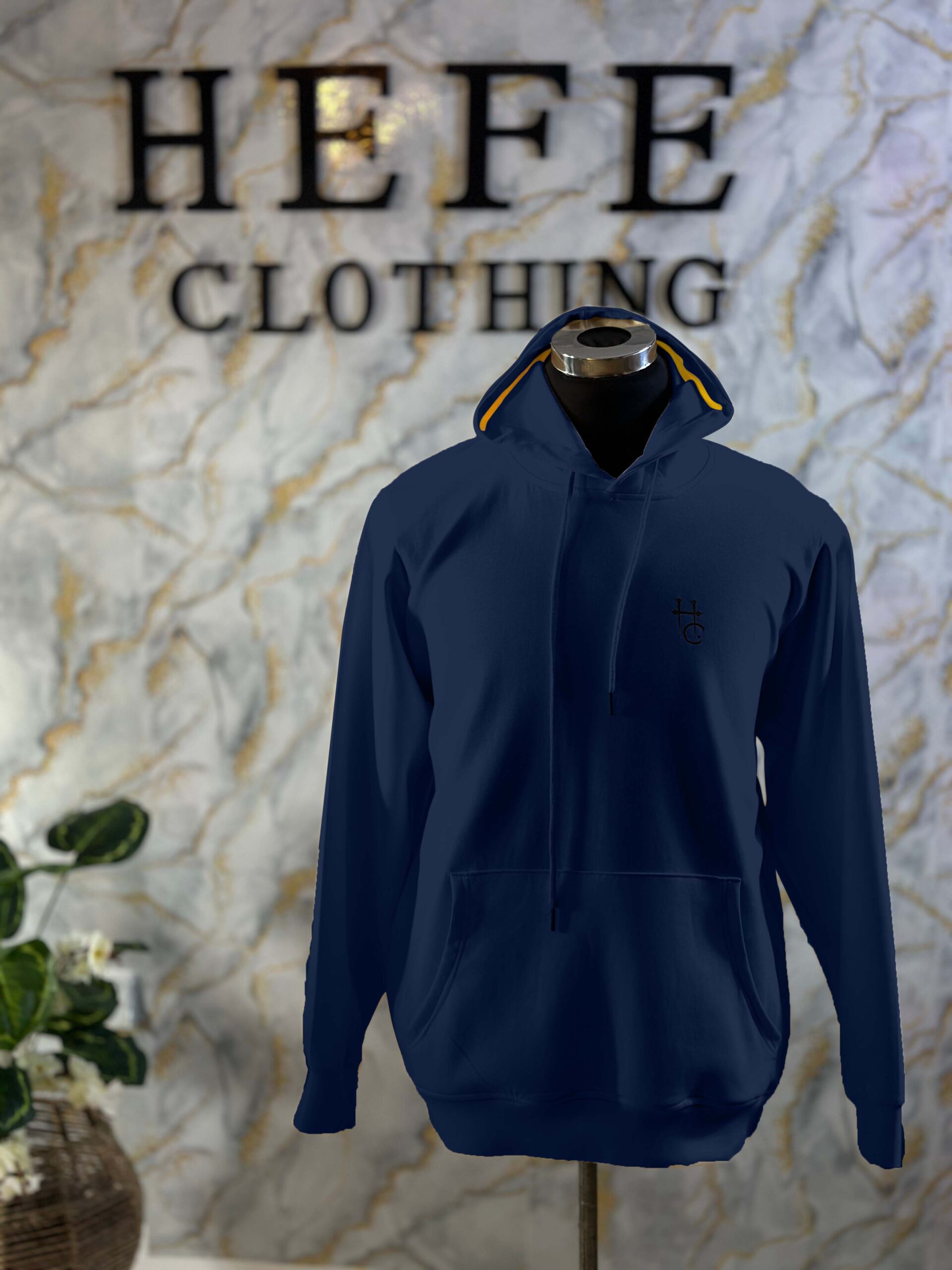 Plain HC Hoodie Navy Blue