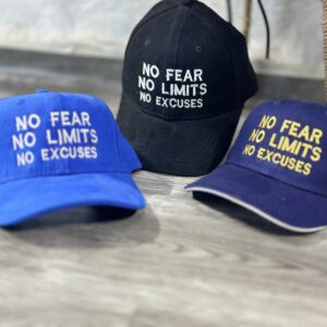 No Fear, No Limit, No Excuses Cap – Unisex Casual Trucker Hat