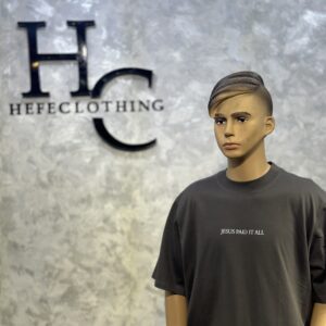 “Jesus Paid It All” Faith Tee – Minimalist Christian Streetwear by Hefé Clothing
