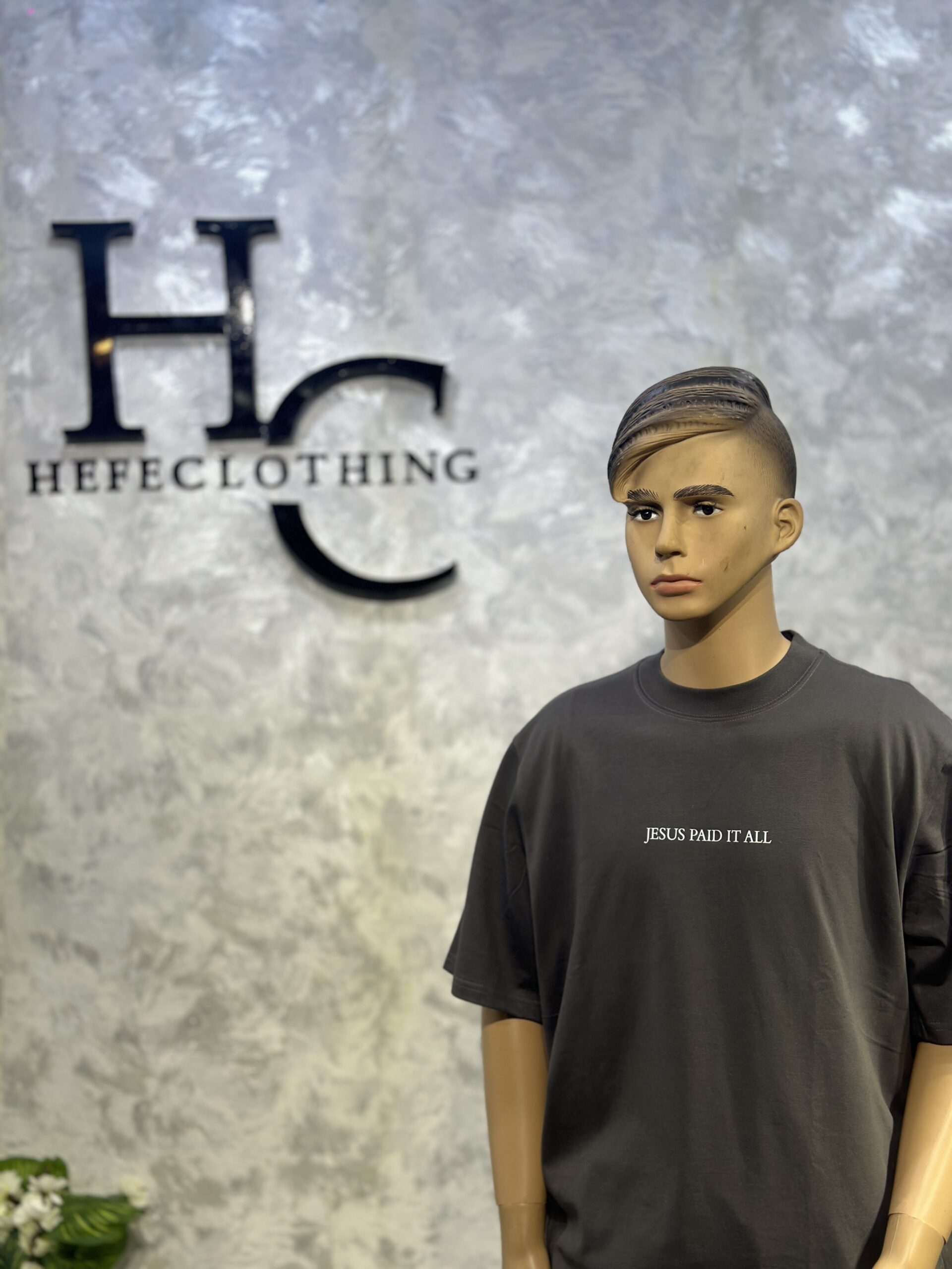 “Jesus Paid It All” Faith Tee – Minimalist Christian Streetwear by Hefé Clothing