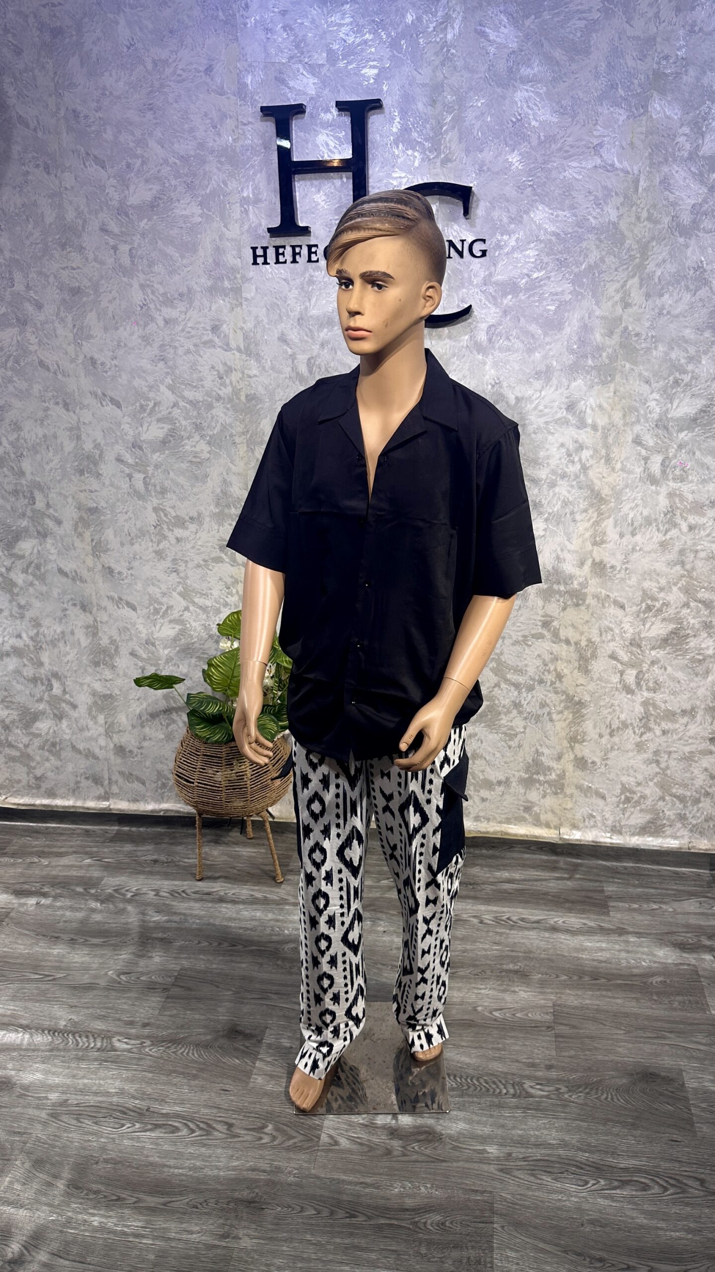 Unisex Tribal Print Cargo Pants and Top – Monochrome Street Luxe by Hefé Clothing