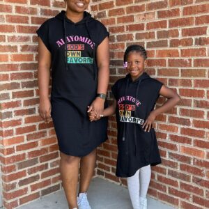 Mother and Daughter Matching Hoodie Dress – God’s Own Favorite