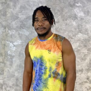 Men’s Multicolor Tie-Dye Sleeveless Tank Top