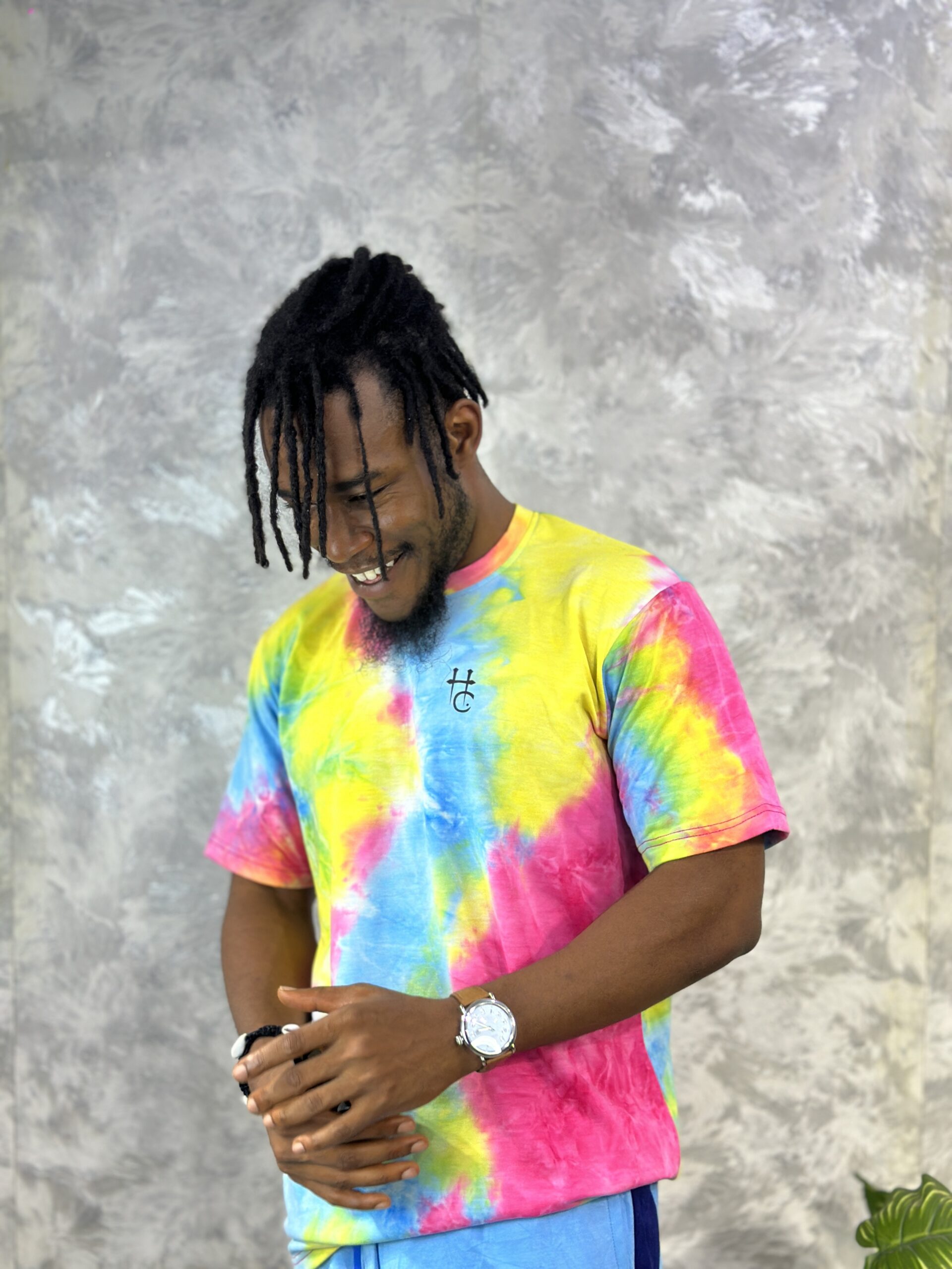 Men’s Multicolor Tie-Dye Cotton T-Shirt